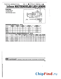 Datasheet MT205-O manufacturer Marktech